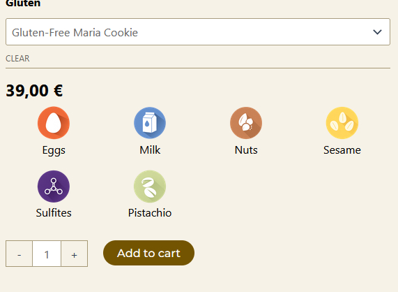 allergens-woocommerce-screenshot Alérgenos para Woocommerce