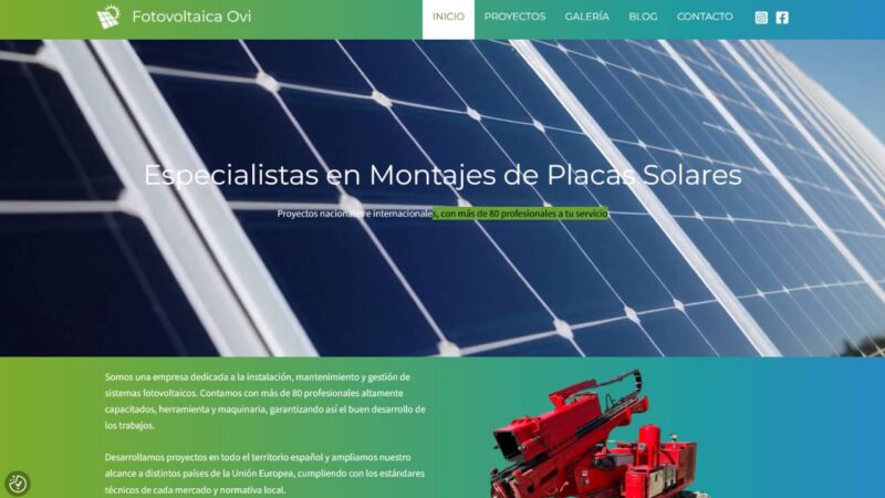 Diseño Web Fotovoltaica OVI Diseño Web Fotovoltaica OVI